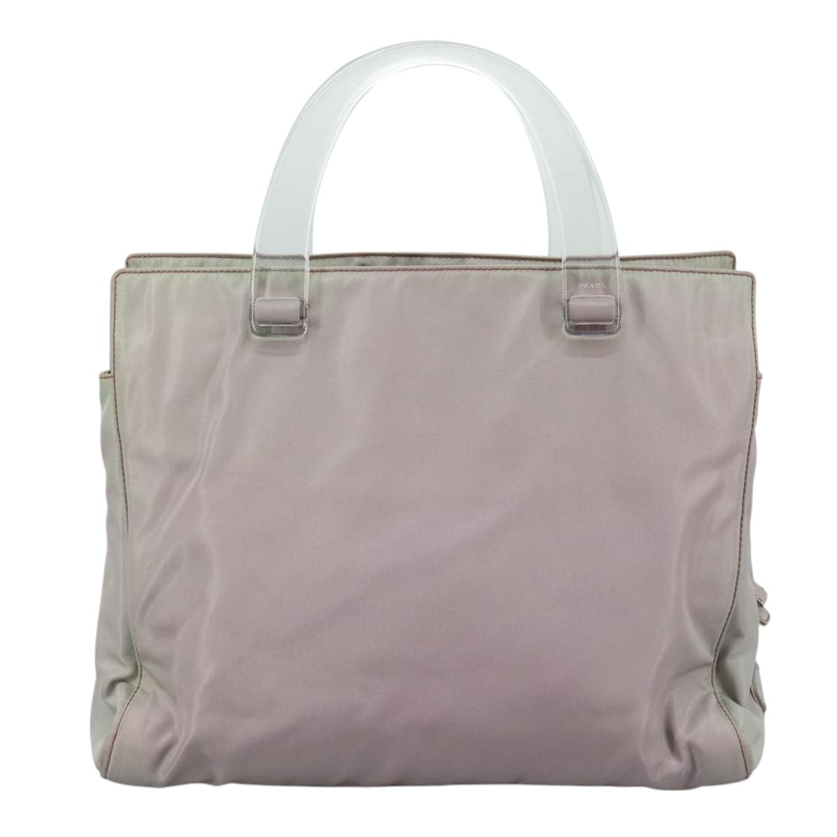 PRADA Hand Bag Nylon Purple Auth 109638