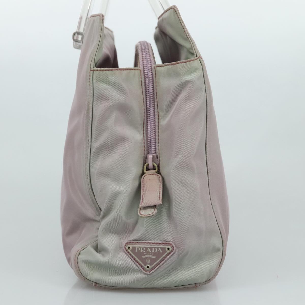 PRADA Hand Bag Nylon Purple Auth 109638