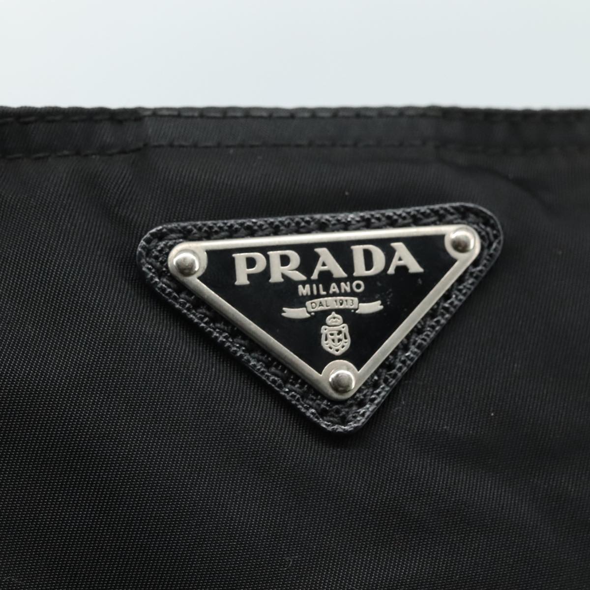 PRADA Shoulder Bag Nylon Black Auth 109665