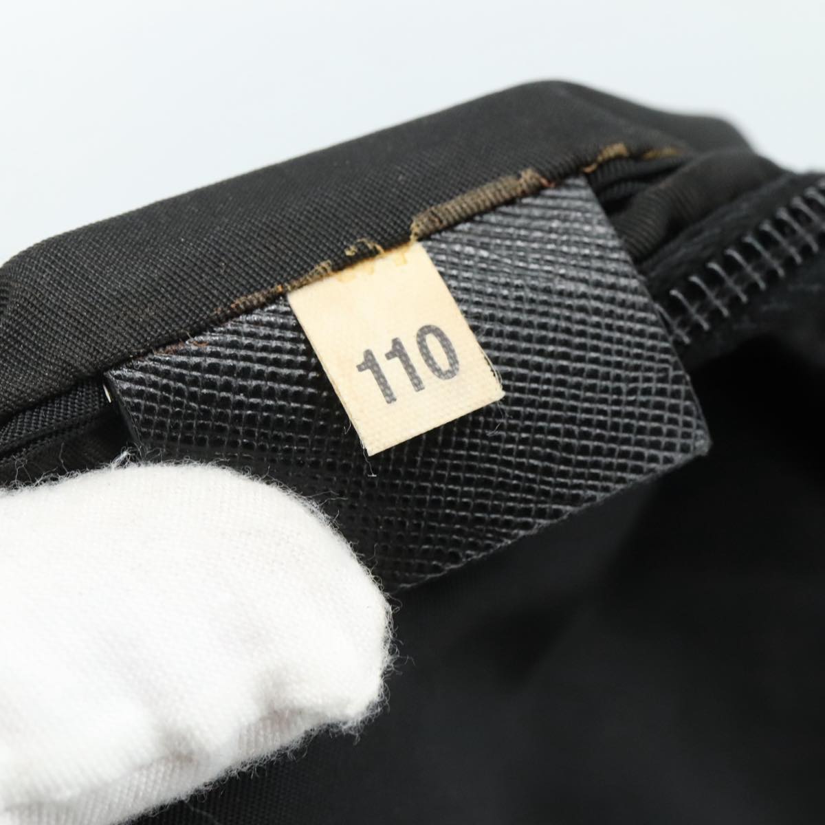 PRADA Shoulder Bag Nylon Black Auth 109665