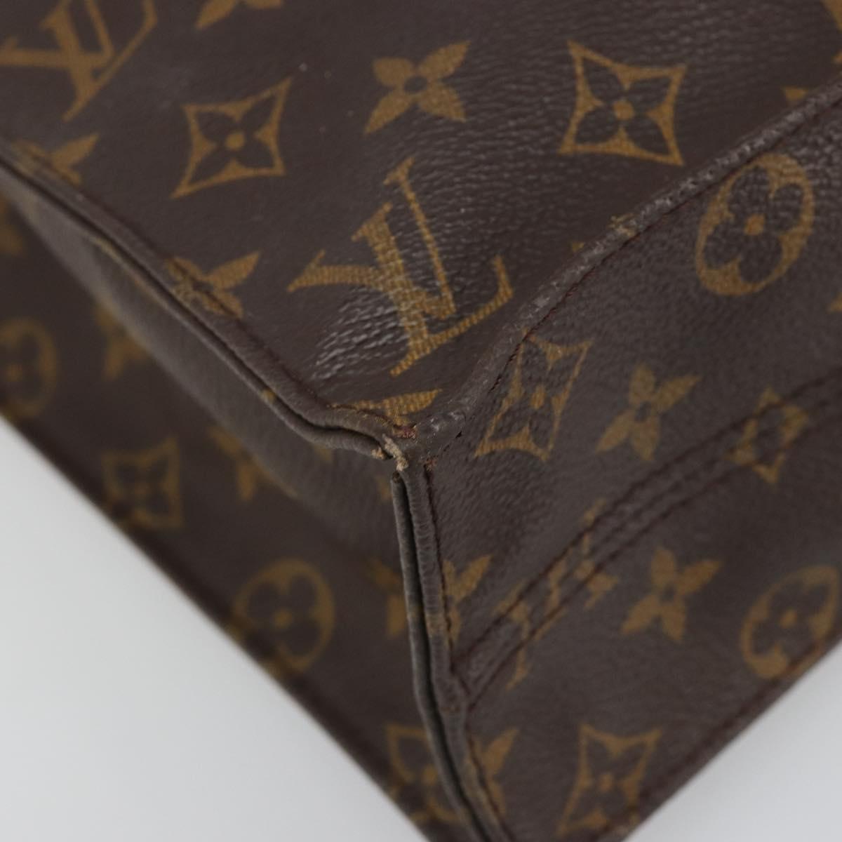 LOUIS VUITTON Monogram Sac Plat Hand Bag M51140 LV Auth 109668