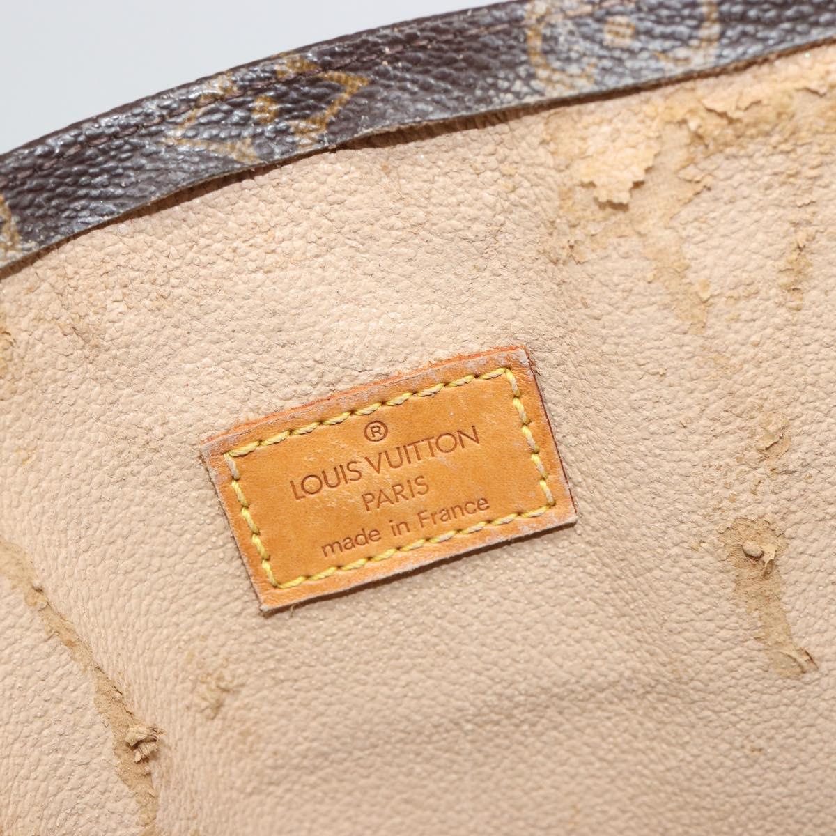 LOUIS VUITTON Monogram Sac Plat Hand Bag M51140 LV Auth 109668