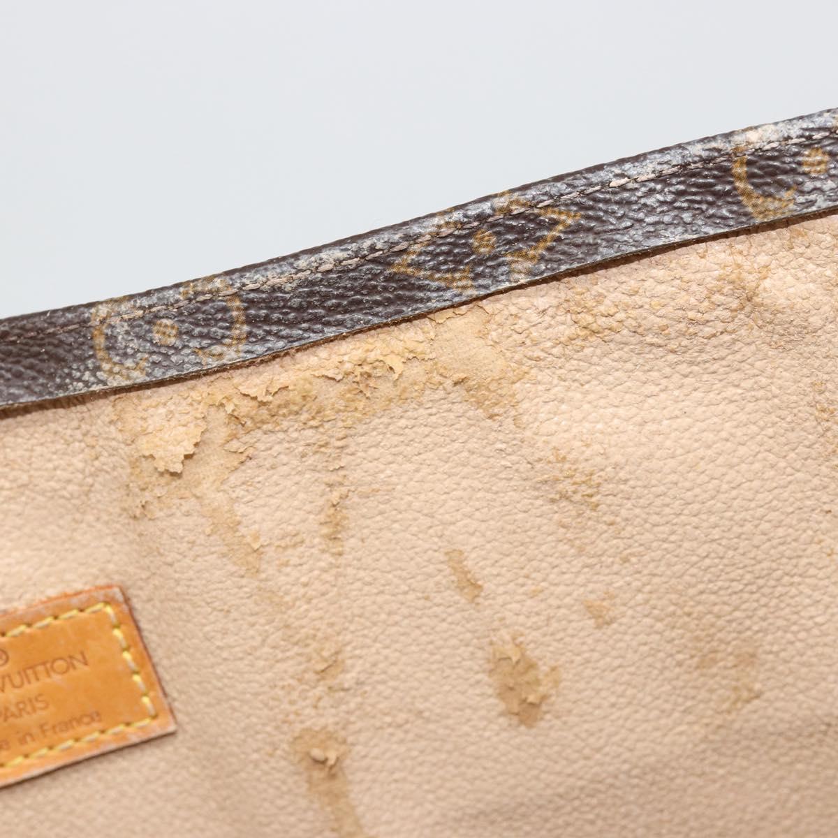 LOUIS VUITTON Monogram Sac Plat Hand Bag M51140 LV Auth 109668