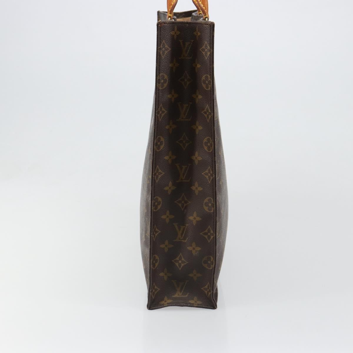 LOUIS VUITTON Monogram Sac Plat Hand Bag M51140 LV Auth 109668