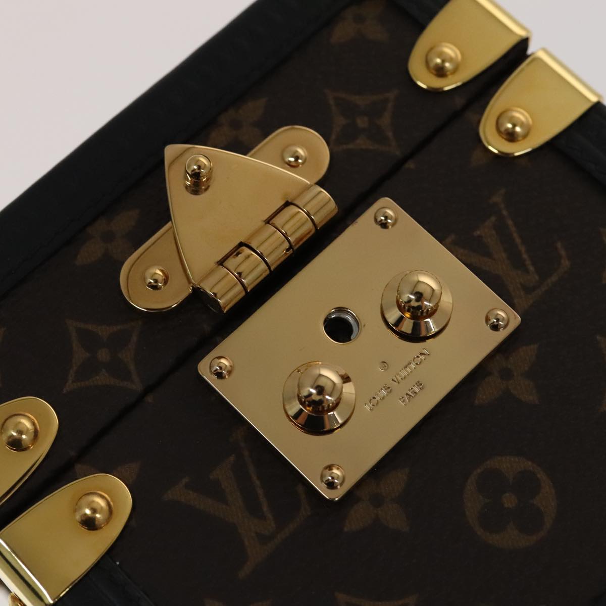 LOUIS VUITTON Monogram Boite Amsik Music box GI0267 LV Auth 109689SM