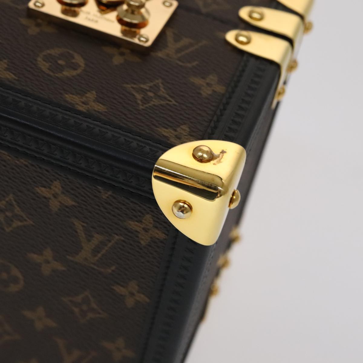 LOUIS VUITTON Monogram Boite Amsik Music box GI0267 LV Auth 109689AM