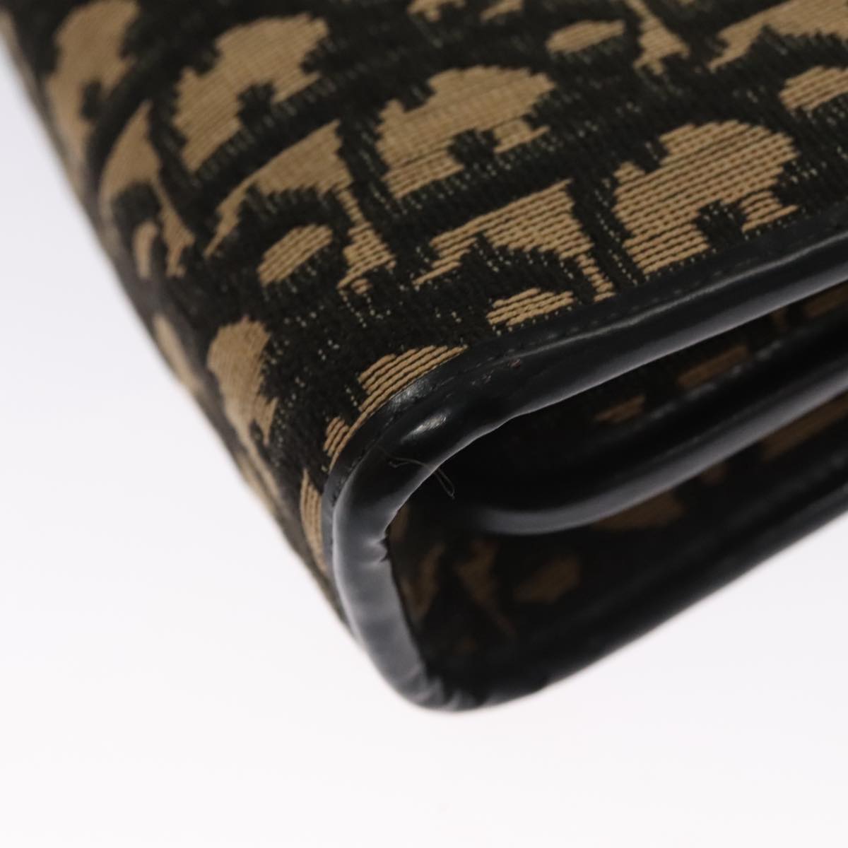 Christian Dior Trotter Canvas Shoulder Bag Navy Auth 109699