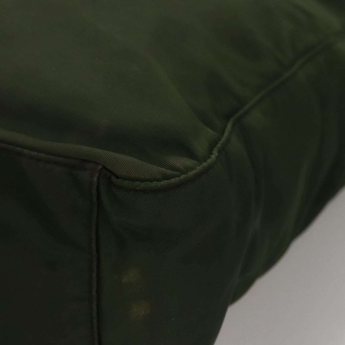 PRADA Shoulder Bag Nylon Khaki Auth 109706