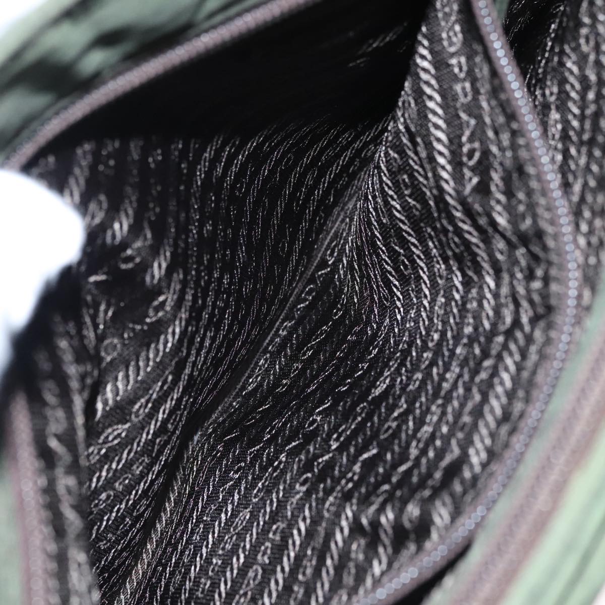 PRADA Shoulder Bag Nylon Khaki Auth 109706