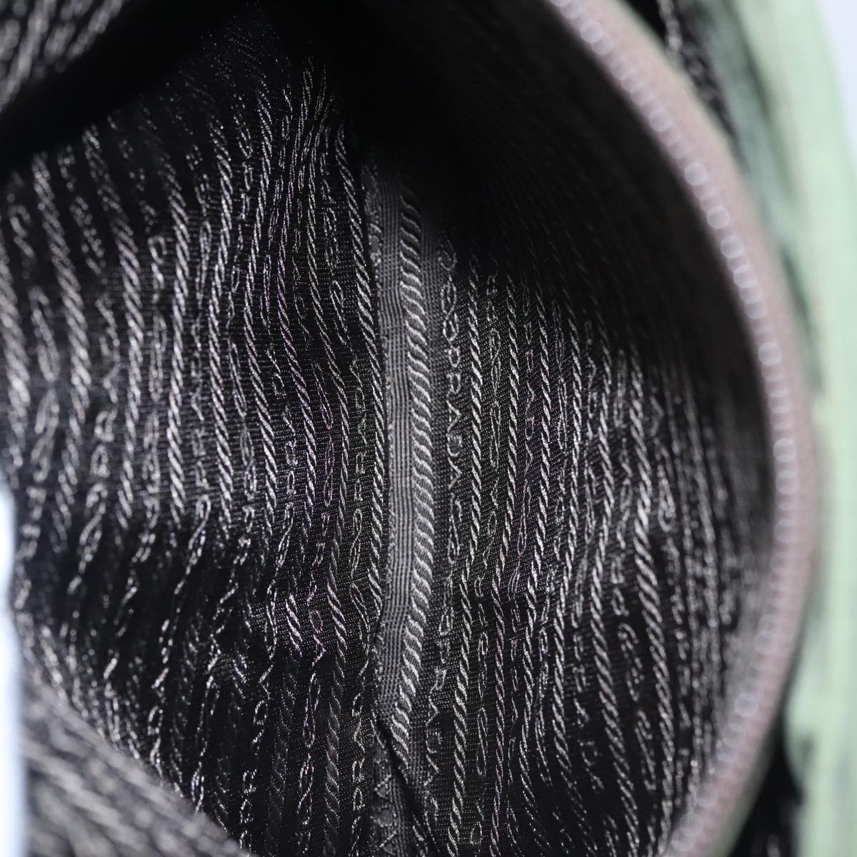 PRADA Shoulder Bag Nylon Khaki Auth 109706