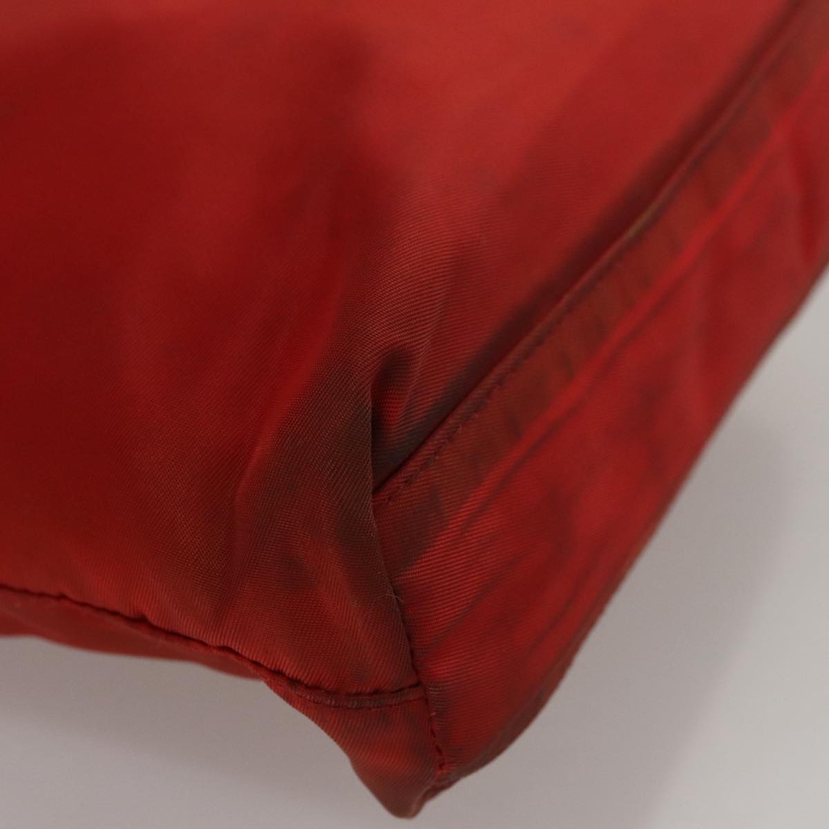 PRADA Shoulder Bag Nylon Red Auth 109708