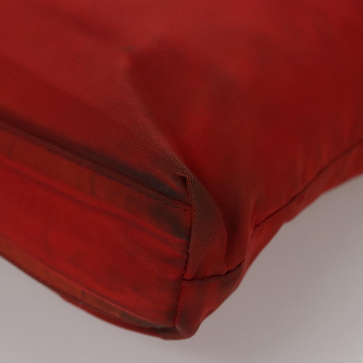 PRADA Shoulder Bag Nylon Red Auth 109708