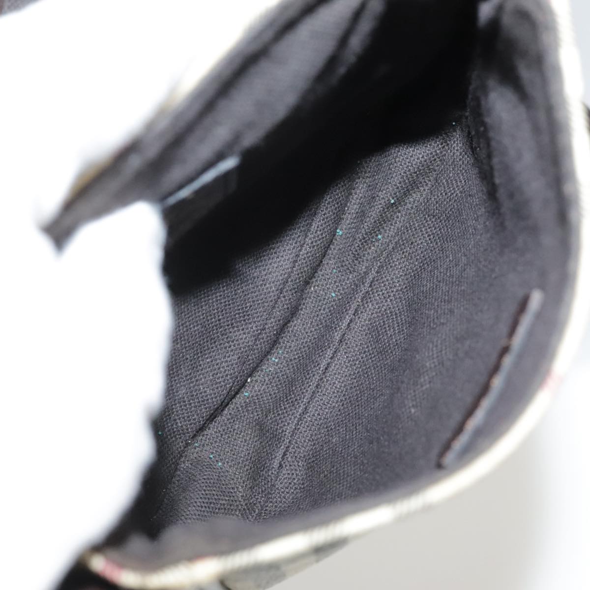 BURBERRY Nova Check Shoulder Bag PVC Leather Beige Auth 109722