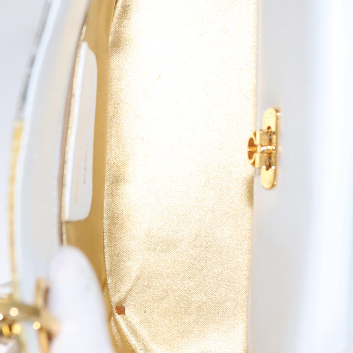 Salvatore Ferragamo Gancini Embossing Bag Leather 2way Multicolor Auth 109792V