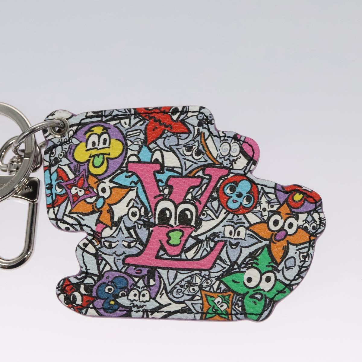LOUIS VUITTON Monogram Comics Key Holder Purple MP3456 LV Auth 109798SAM