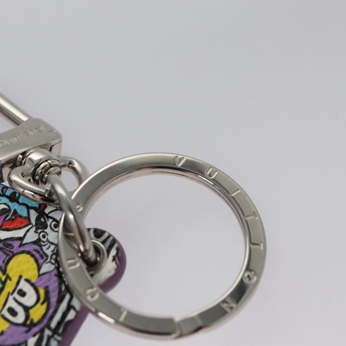 LOUIS VUITTON Monogram Comics Key Holder Purple MP3456 LV Auth 109798SAM
