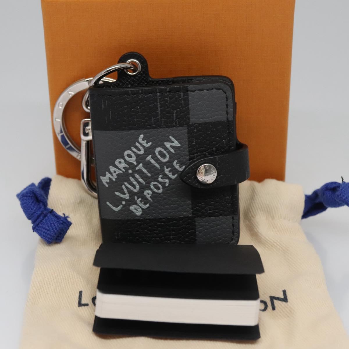 LOUIS VUITTON Damier Archives Porte Cles Carnet Key Holder M00480 Auth 109800M