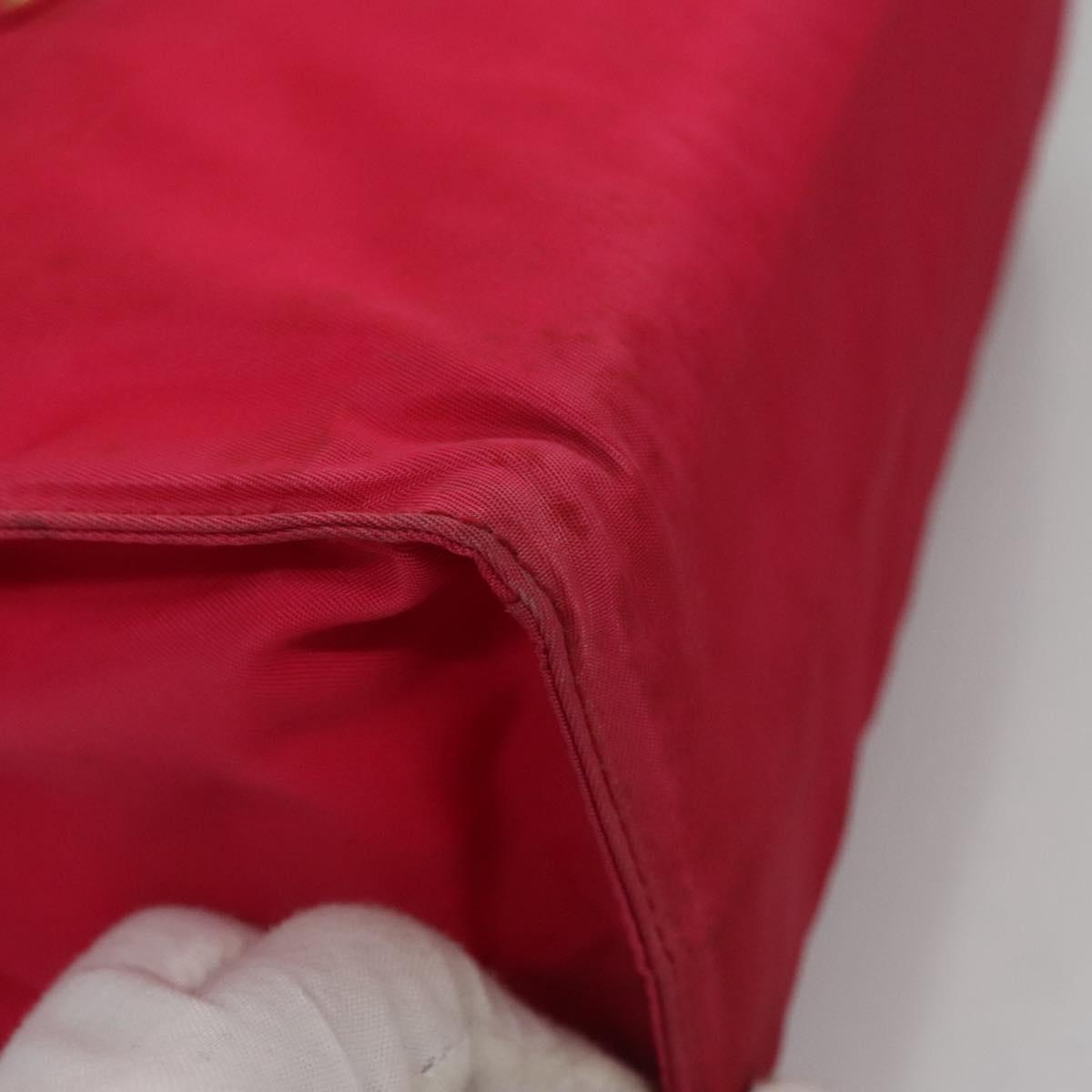 PRADA Hand Bag Nylon Pink Auth 109805