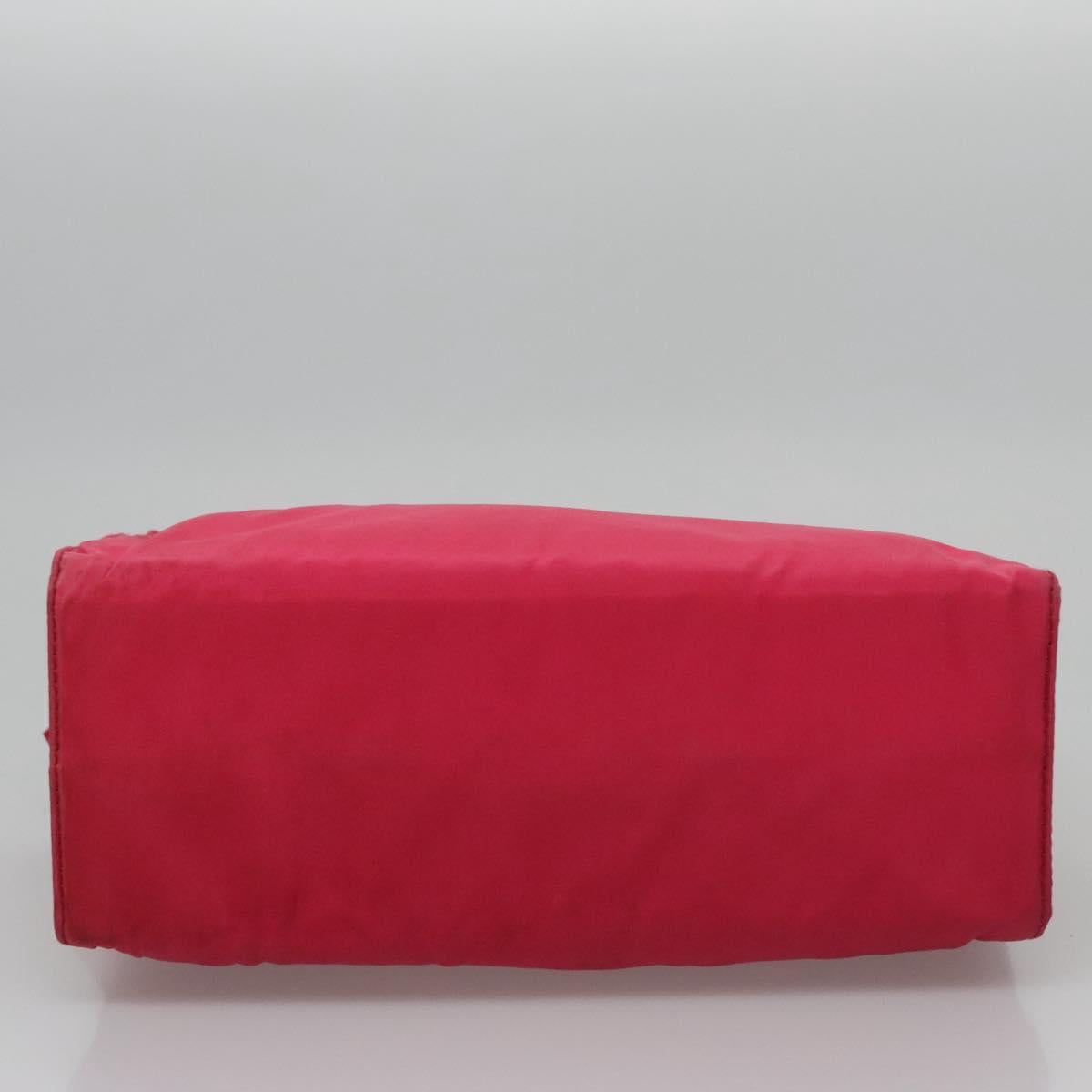 PRADA Hand Bag Nylon Pink Auth 109805