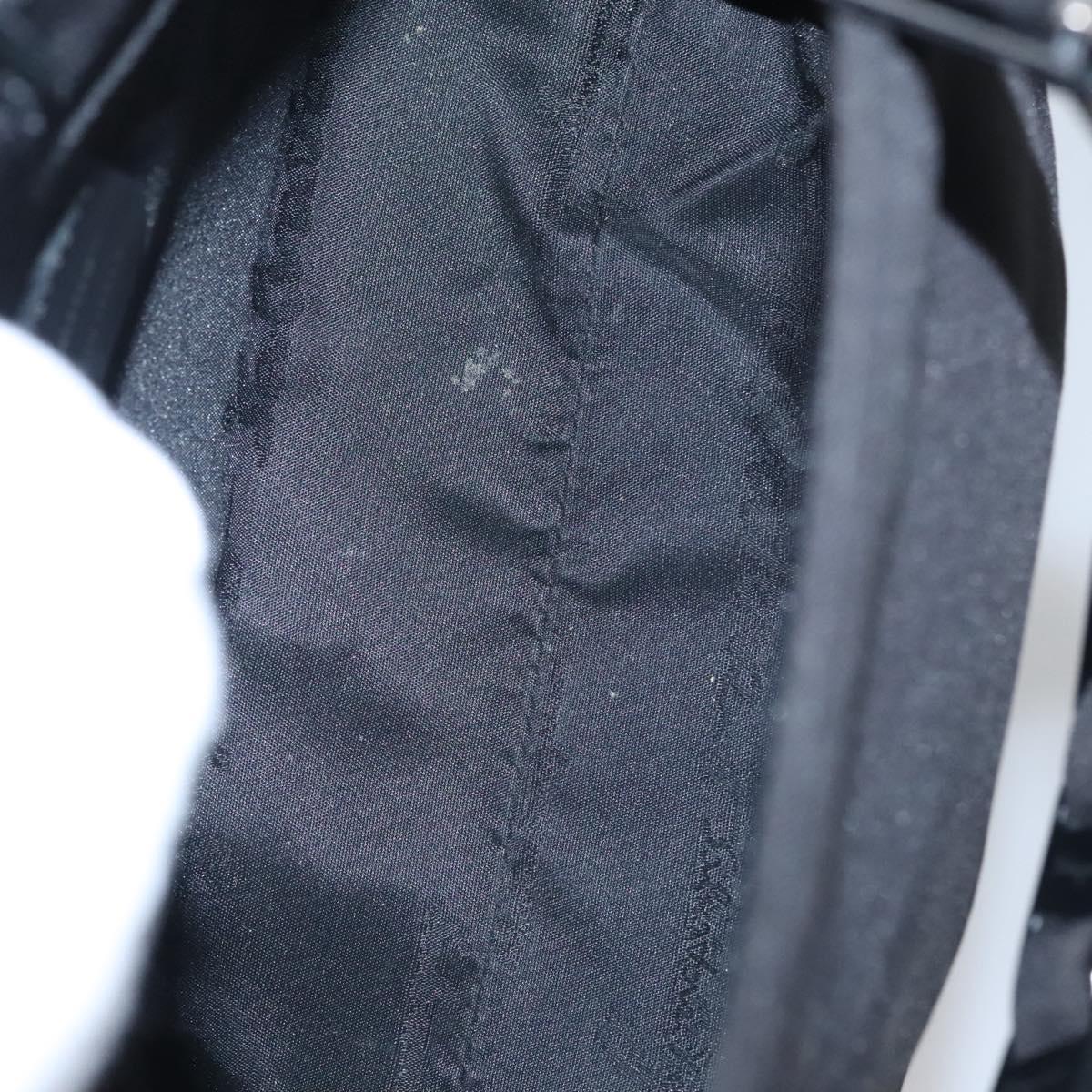 Salvatore Ferragamo Hand Bag Nylon Black Auth 109806