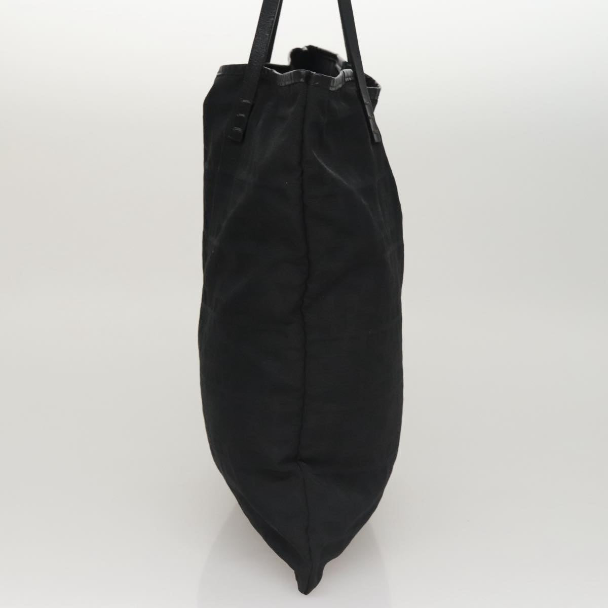 FENDI Zucca Canvas Tote Bag Black Auth 109897