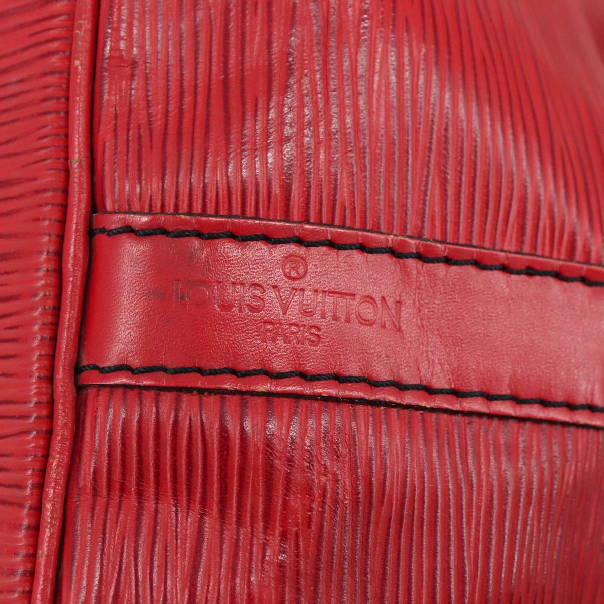 LOUIS VUITTON Epi Petit Noe Shoulder Bag Red M44107 LV Auth 109921