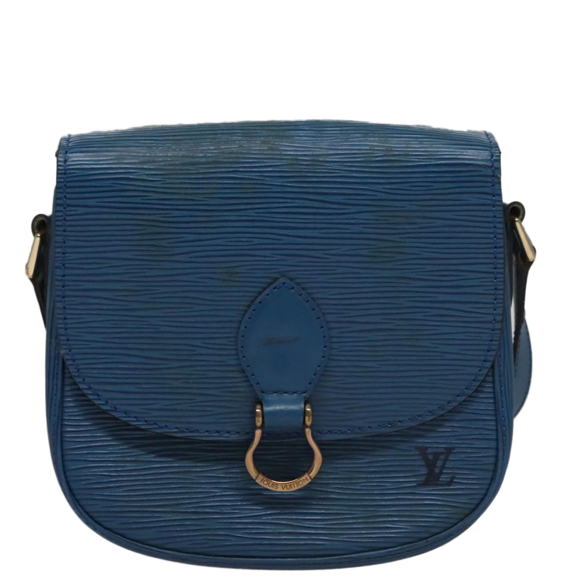 LOUIS VUITTON Epi Saint Cloud PM Shoulder Bag Blue M52195 LV Auth 109960