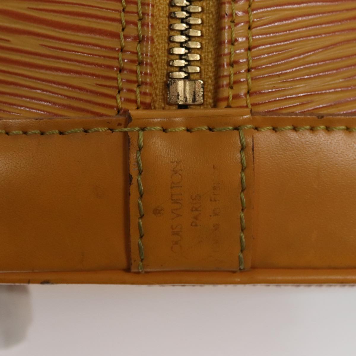 LOUIS VUITTON Epi Alma Hand Bag Yellow M52149 LV Auth 109963