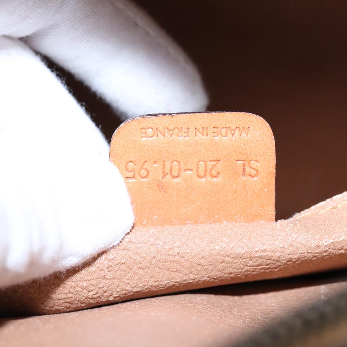 CELINE Macadam Canvas Shoulder Bag PVC Leather Brown Auth 109996