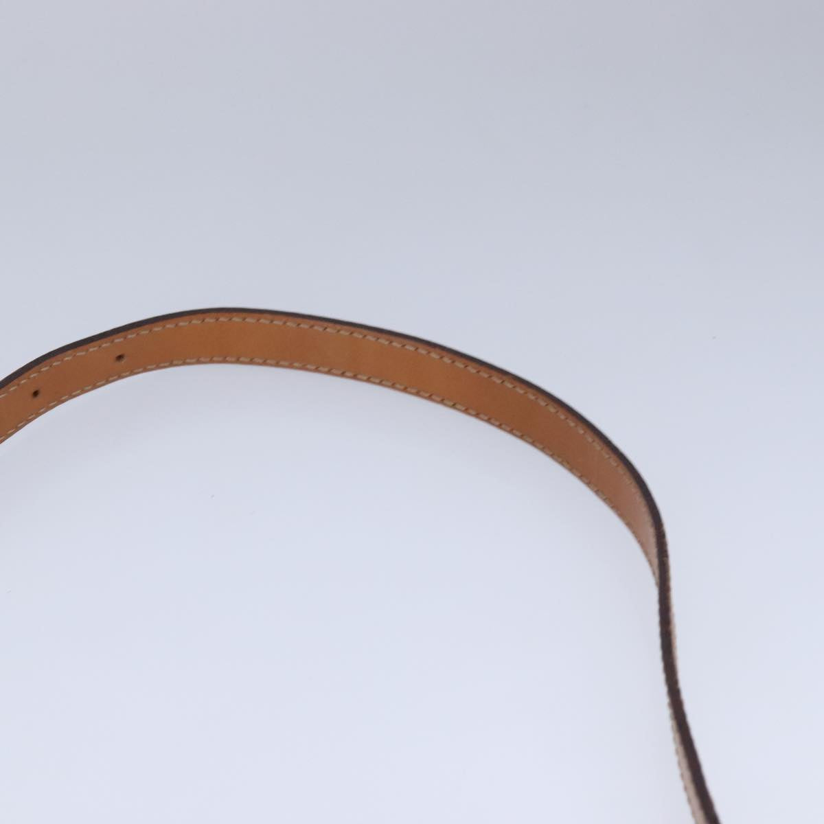 CELINE Macadam Canvas Shoulder Bag PVC Leather Brown Auth 109996