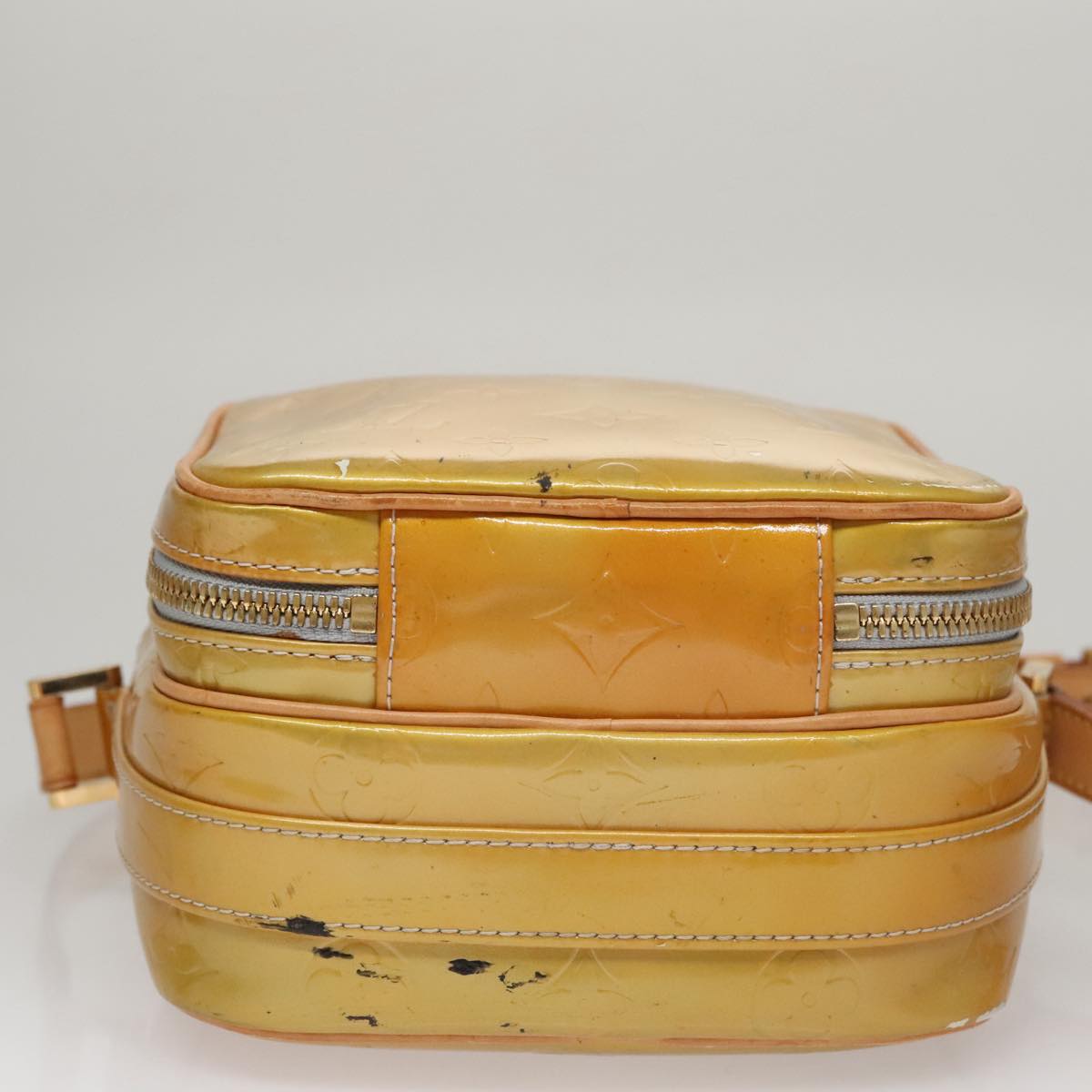 LOUIS VUITTON Monogram Vernis Wooster Shoulder Bag Gris M91036 LV Auth 110001