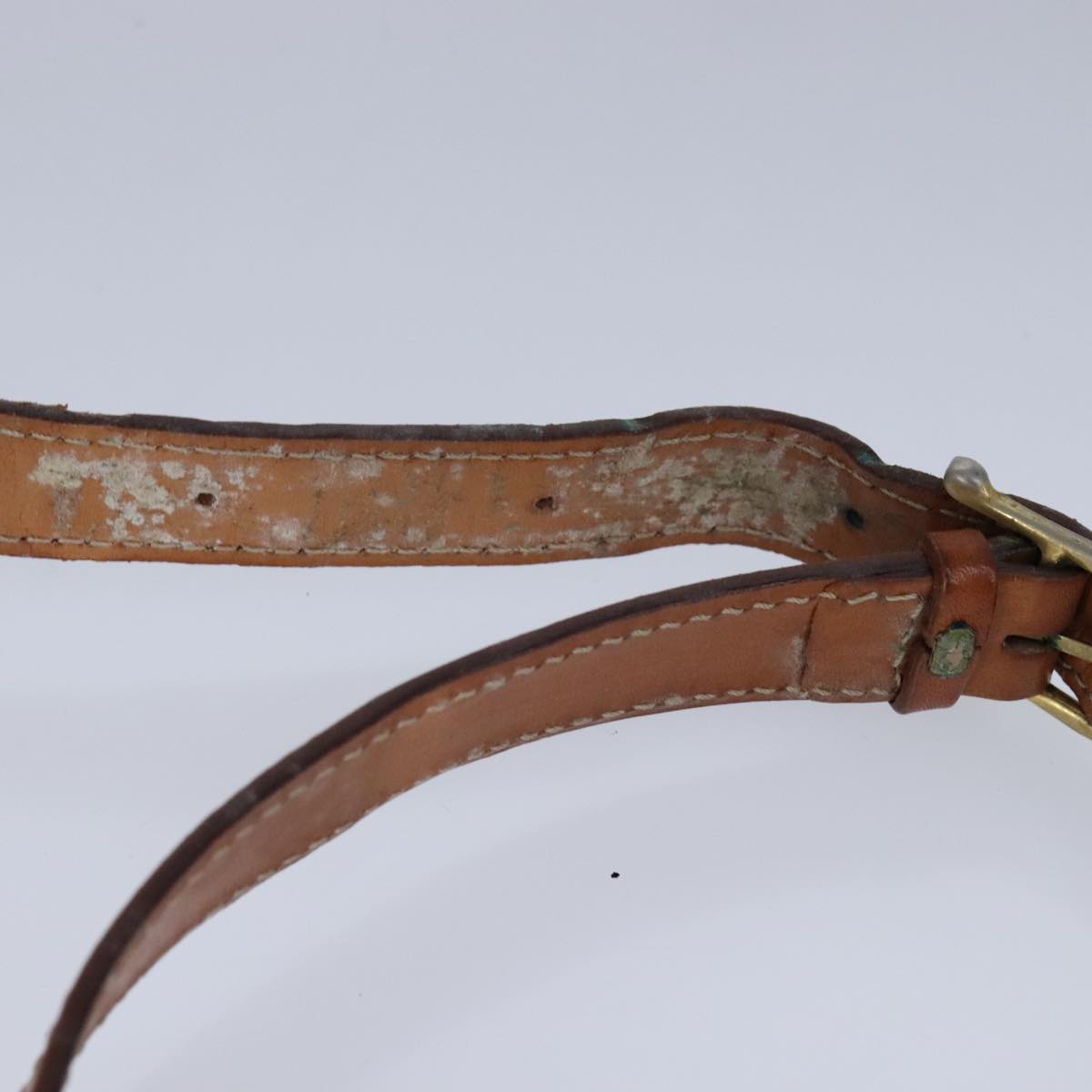 CELINE Macadam Canvas Shoulder Bag PVC Leather Brown Auth 110008