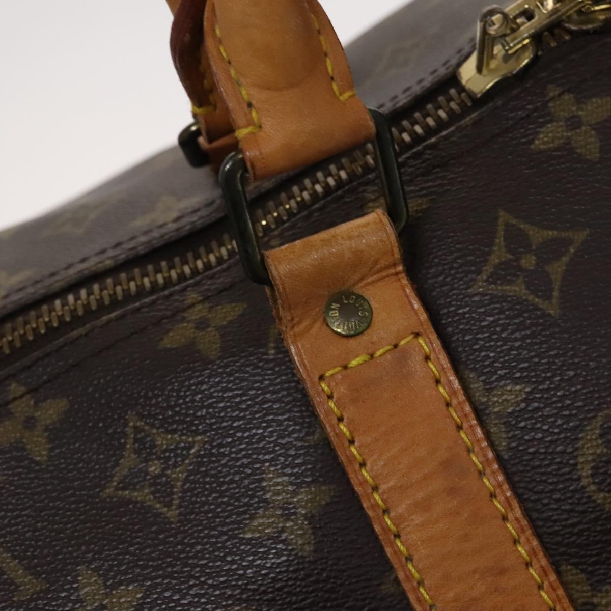 LOUIS VUITTON Monogram Keepall 60 Boston Bag M41422 LV Auth 110096