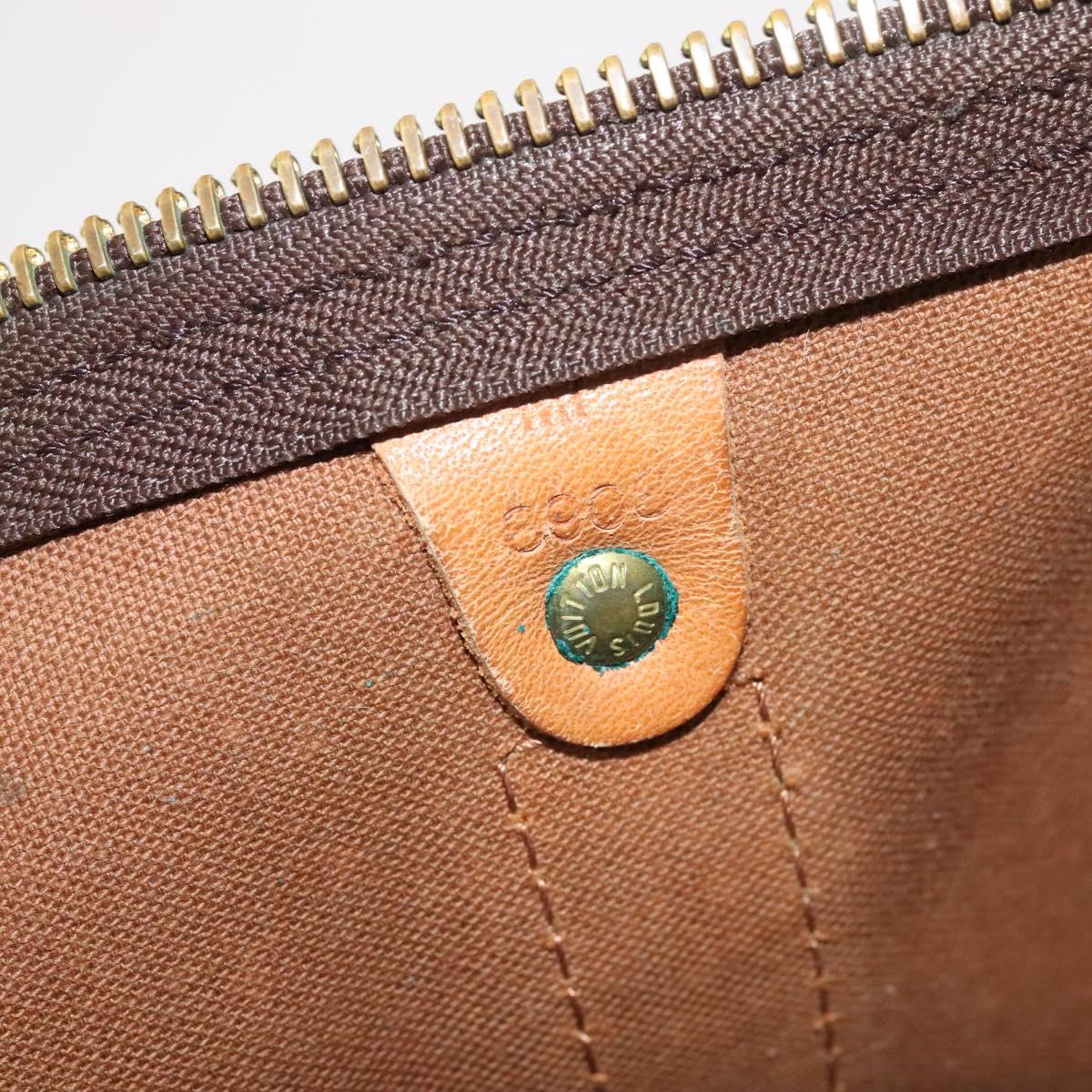 LOUIS VUITTON Monogram Keepall 60 Boston Bag M41422 LV Auth 110096