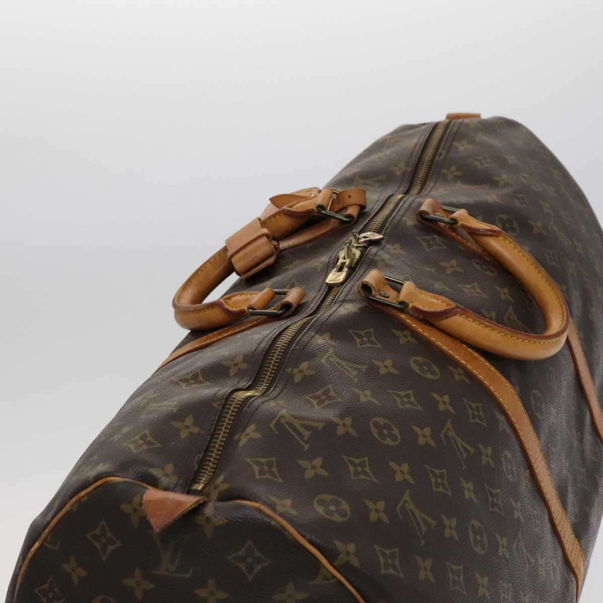LOUIS VUITTON Monogram Keepall 60 Boston Bag M41422 LV Auth 110096
