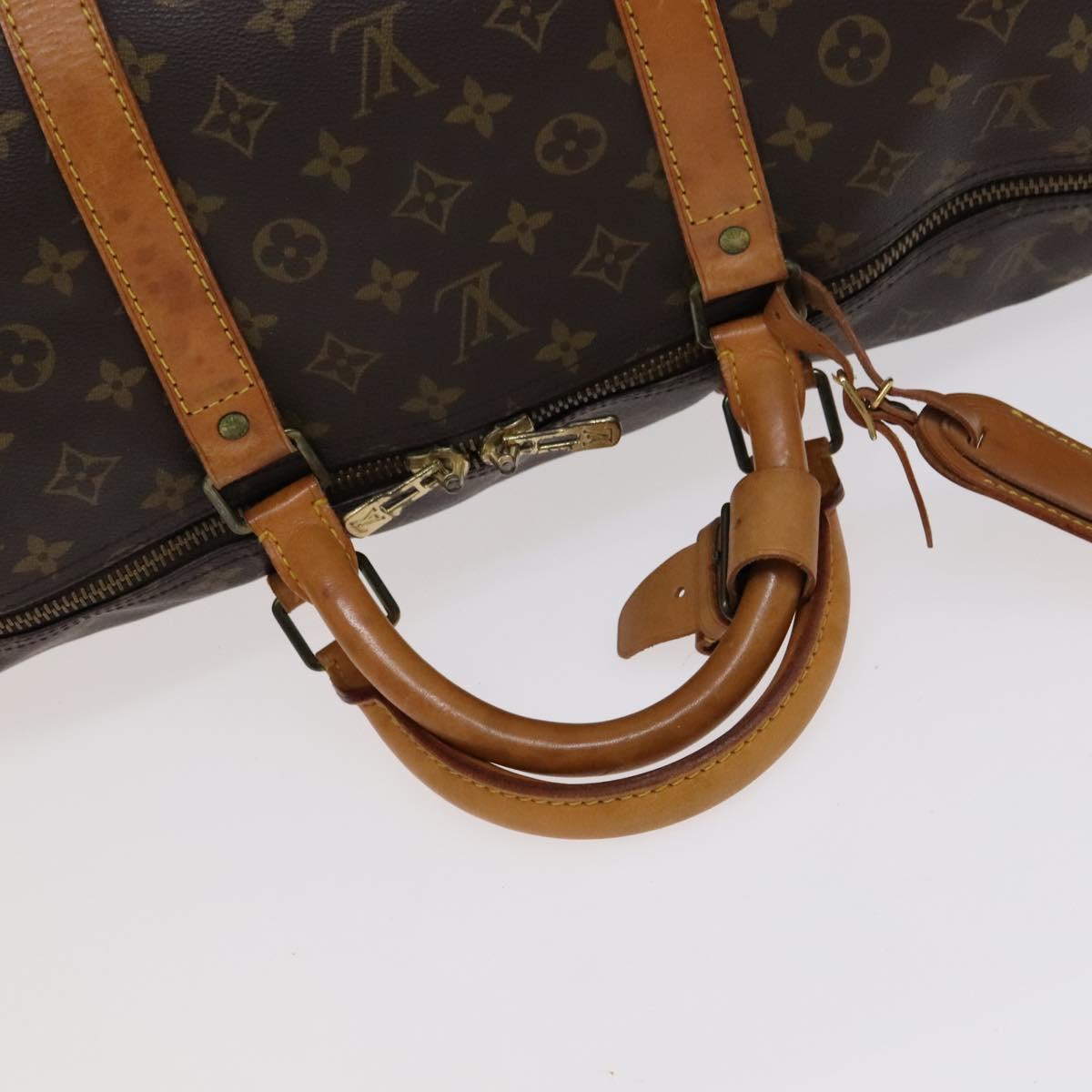 LOUIS VUITTON Monogram Keepall 60 Boston Bag M41422 LV Auth 110096