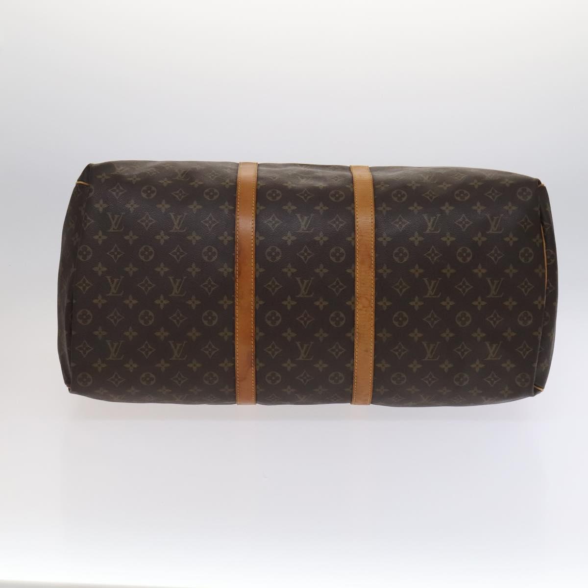 LOUIS VUITTON Monogram Keepall 60 Boston Bag M41422 LV Auth 110096