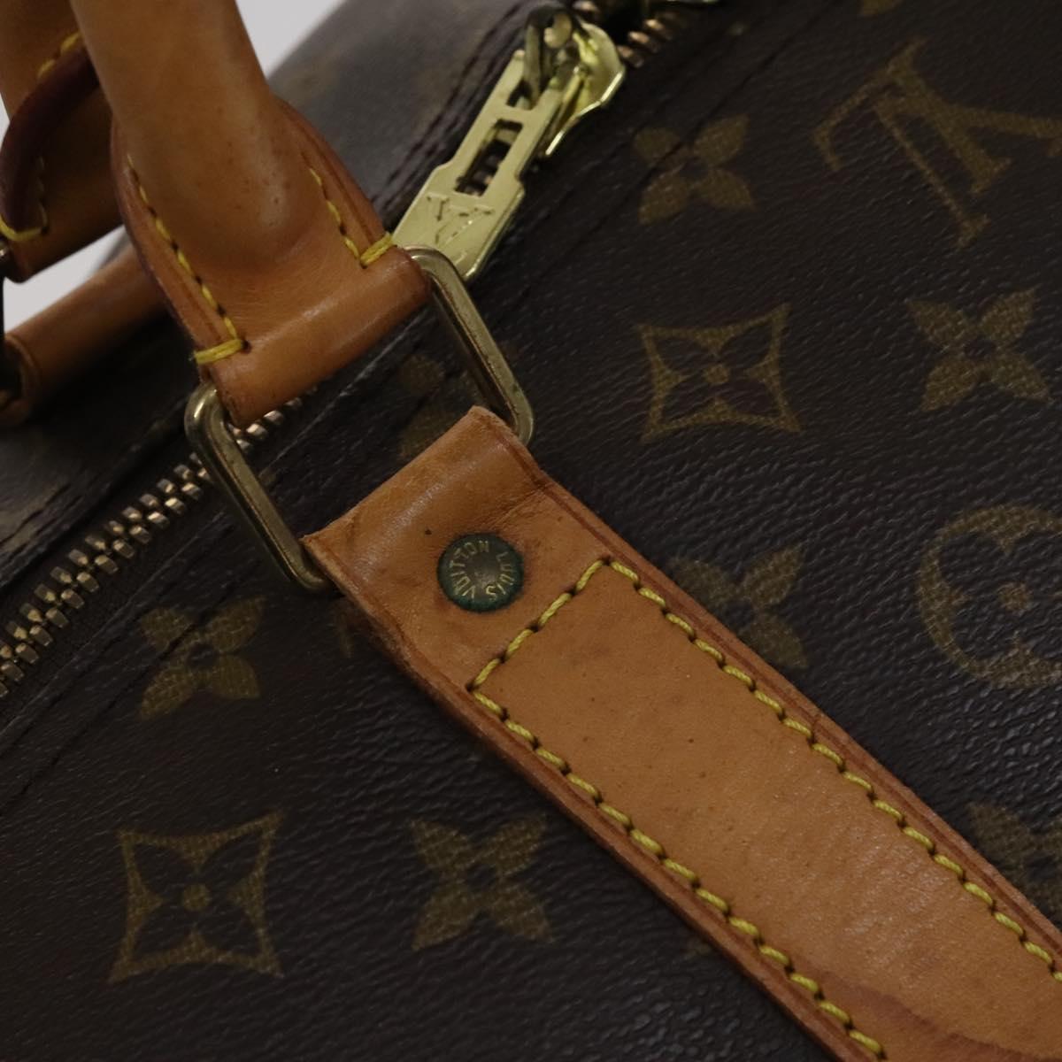 LOUIS VUITTON Monogram Keepall 60 Boston Bag M41422 LV Auth 110100