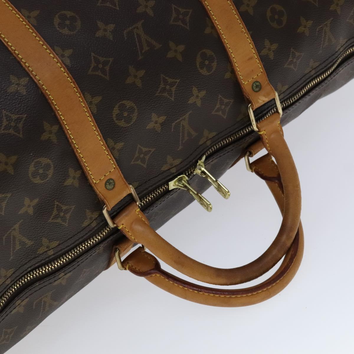 LOUIS VUITTON Monogram Keepall 60 Boston Bag M41422 LV Auth 110100