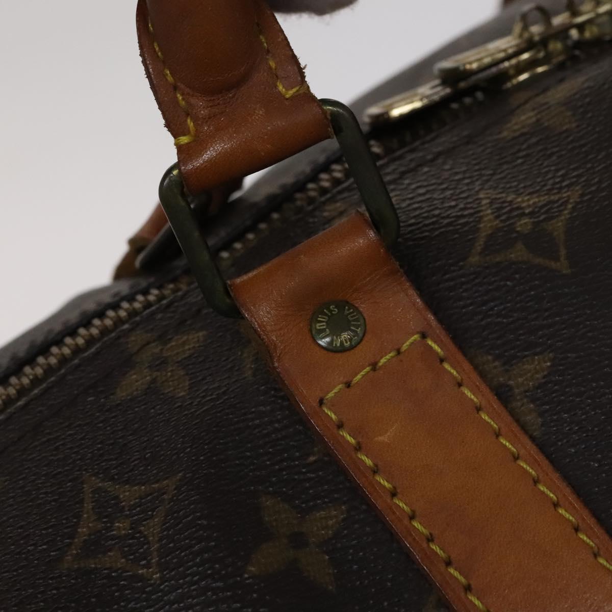 LOUIS VUITTON Monogram Keepall 60 Boston Bag M41422 LV Auth 110101