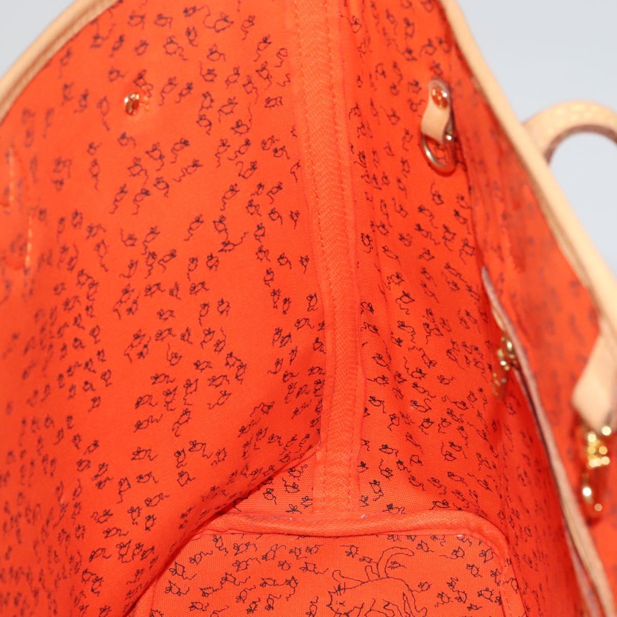 LOUIS VUITTON Catgram Neverfull MM Tote Bag M44441 LV Auth 110104A