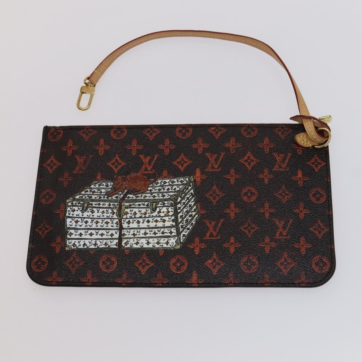 LOUIS VUITTON Catgram Neverfull MM Tote Bag M44441 LV Auth 110104A