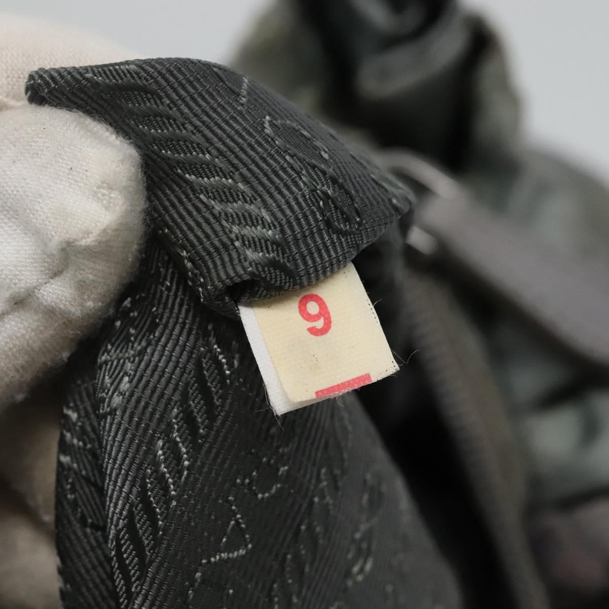 PRADA Hand Bag Nylon 2way Gray Auth 110159