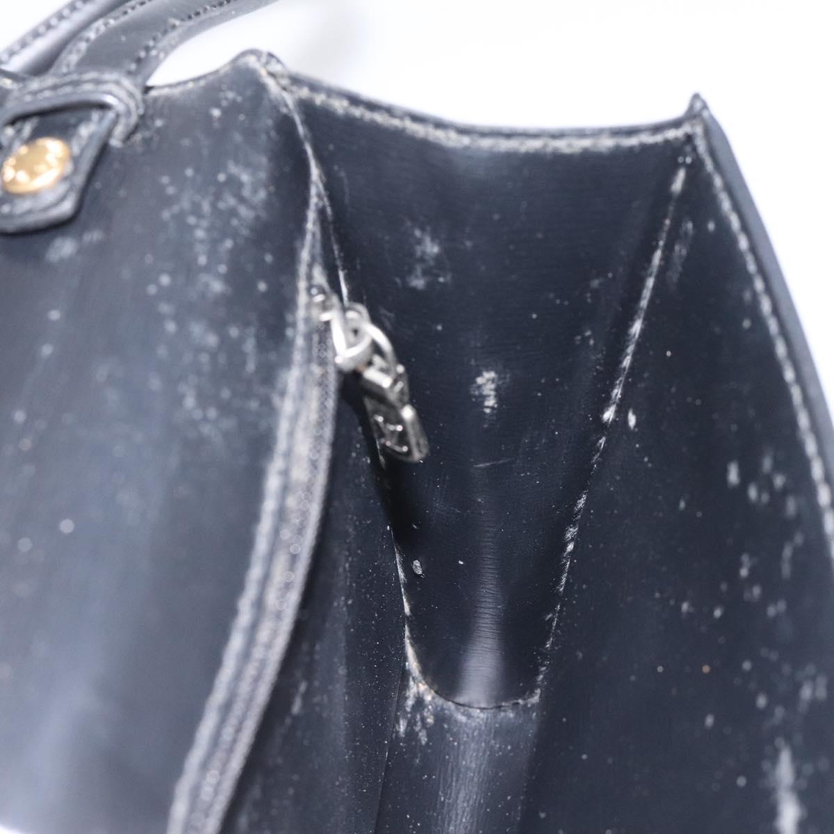 LOUIS VUITTON Epi Pochette Arche Shoulder Bag Black Noir M52572 LV Auth 110161