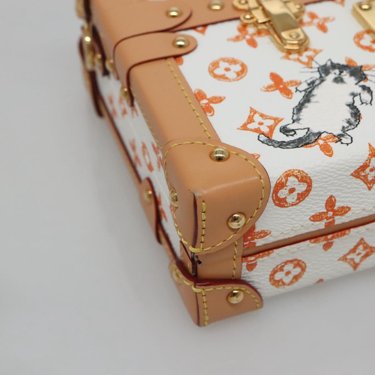 LOUIS VUITTON Catgram Petit Maru NM Shoulder Bag White LV Auth 110163SM