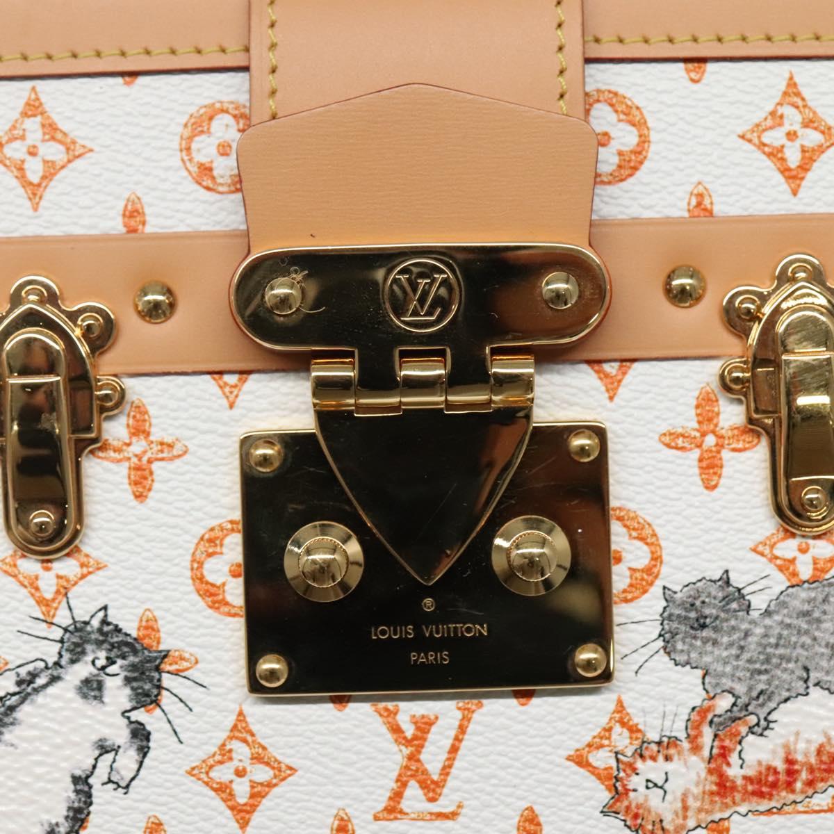 LOUIS VUITTON Catgram Petit Maru NM Shoulder Bag White LV Auth 110163S