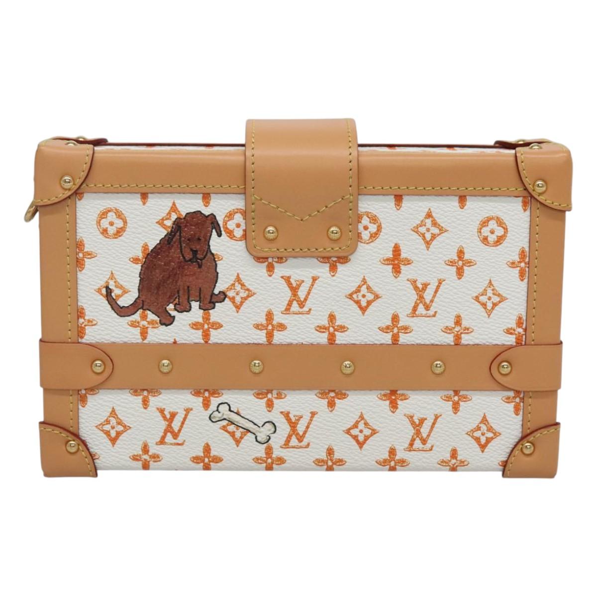 LOUIS VUITTON Catgram Petit Maru NM Shoulder Bag White LV Auth 110163SM