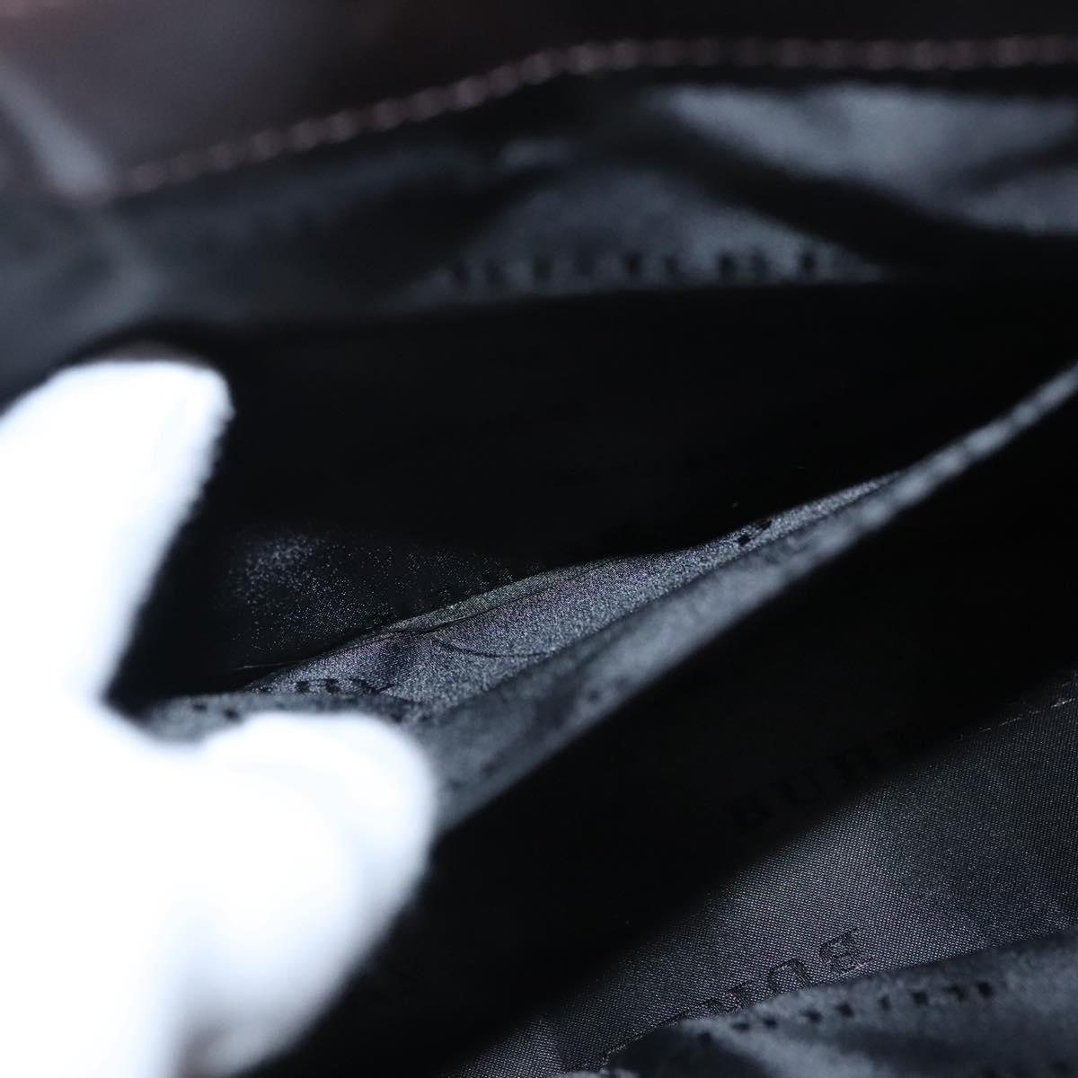 BURBERRY Nova Check Hand Bag Canvas Beige Auth 110198