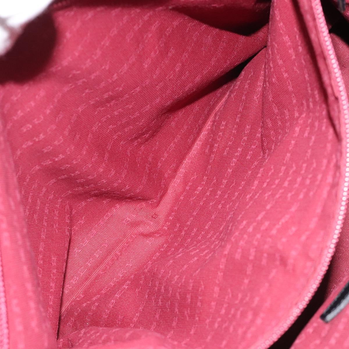 BURBERRY Nova Check Hand Bag Wool Black Auth 110205