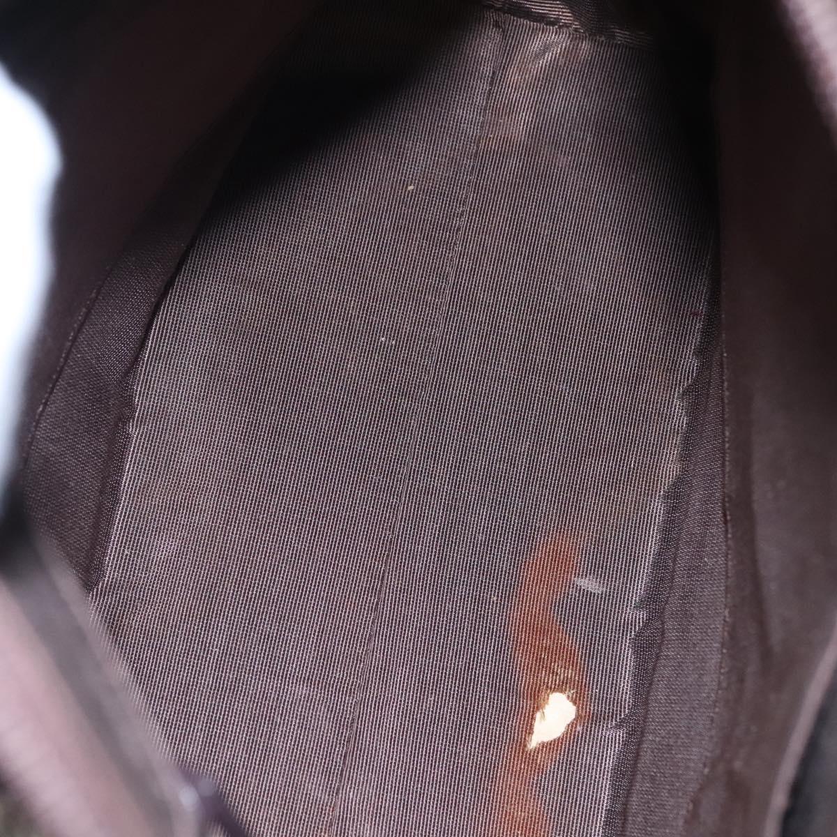 BURBERRY Nova Check Hand Bag Canvas Beige Auth 110211